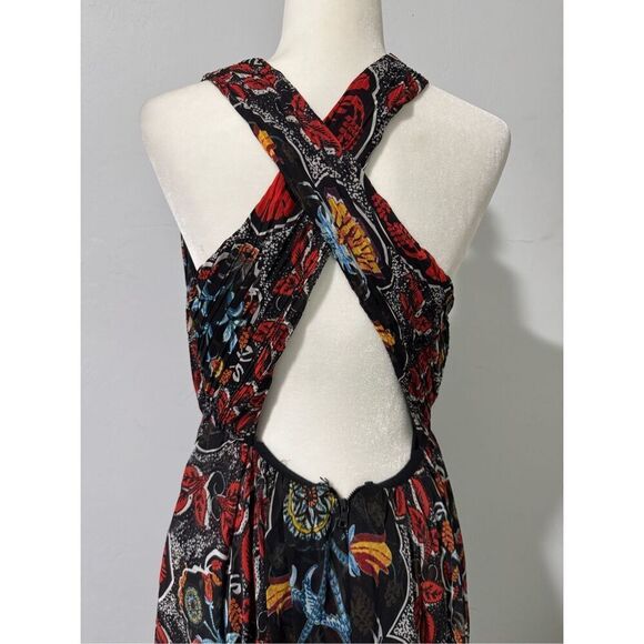 Alice + Olivia Goddess abstract pattern maxi dress 8 - Picture 7 of 14